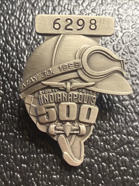 1999 83rd Indianapolis Indy 500 Race Silver Pit Badge