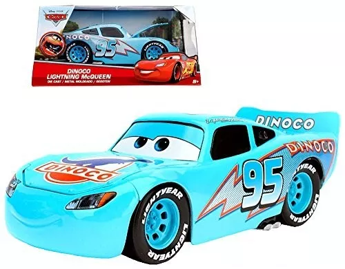 Jada Disney Pixar Cars Dinoco Lightning Mcqueen #95 1/24 Diecast Car 98100