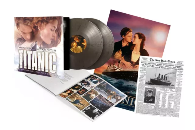 James Horner - Titanic Soundtrack 2023 Dutch 180 Gram Silver & Black Marbled 2LP