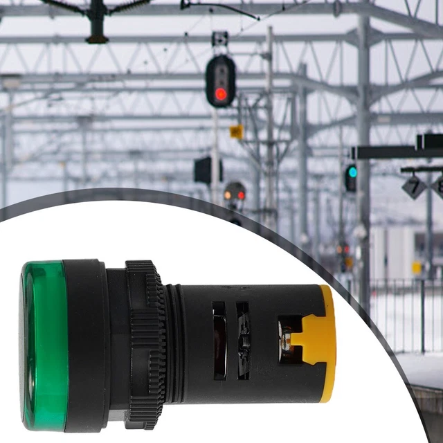 Kunststoff Strom Signal Lampe 22 mm LED Pilot Licht Blinker Panel Halterung - 22