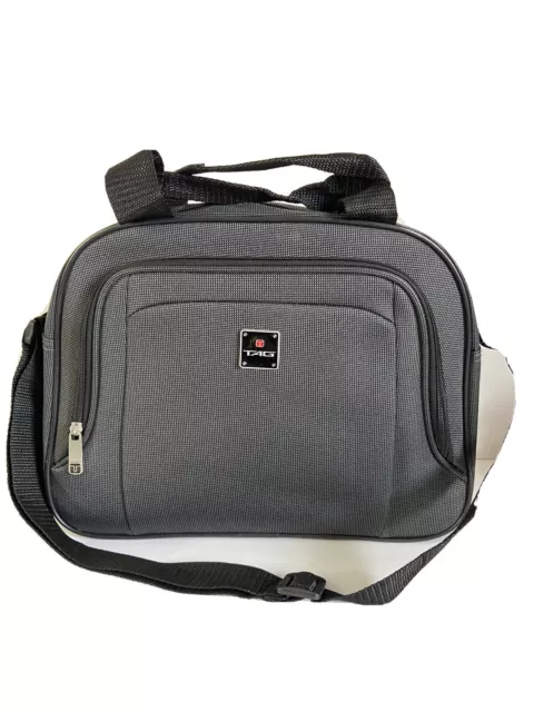 TAG Shoulder Duffel Bag Travel Tote Luggage Soft Case Gym Laptop Carry On Gray