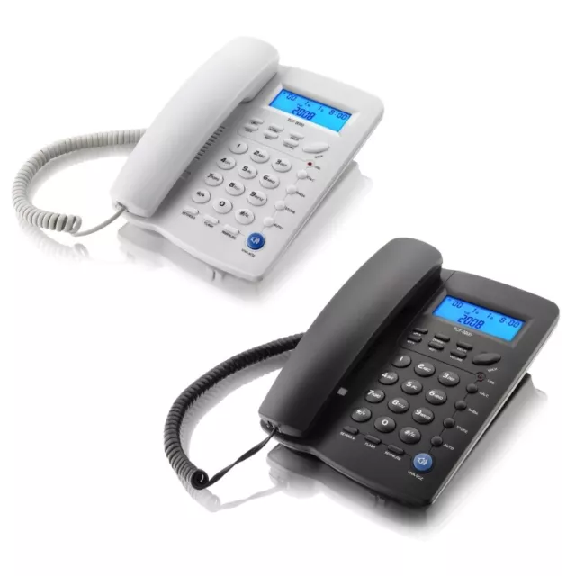 Landline Phone TCF3000 Caller Display Corded Telephone Support for Home Office
