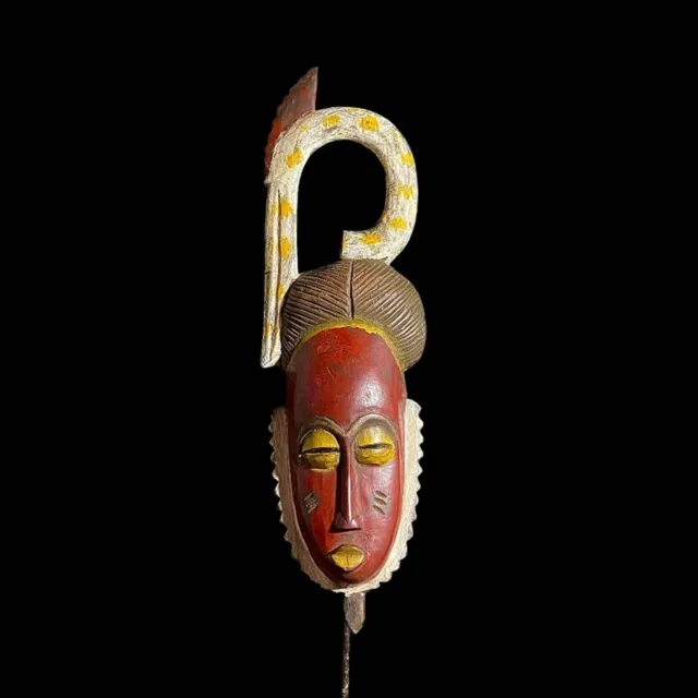 African Mask Hand Carved Wooden Wall Décor Tribe Art Masks Guro Masque-7803