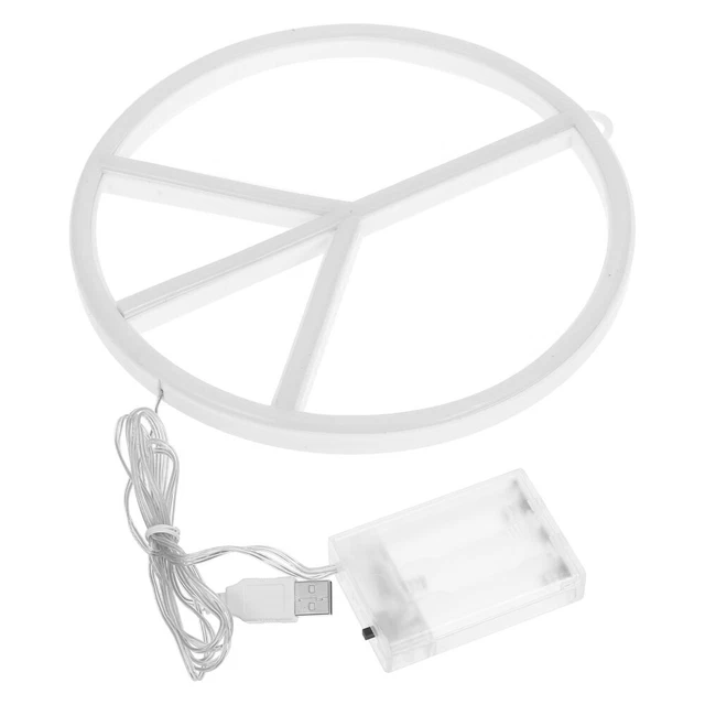 COQUETTE ROOM DECOR LED Strip Lights Peace Symbol Neon Sign £15.59