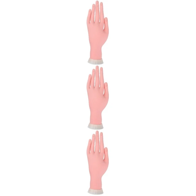 3 piezas modelo de mano práctica mano para dedo de práctica de acrílico