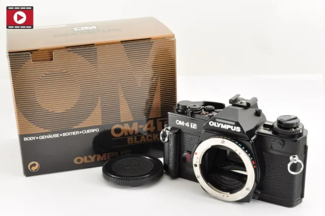 Olympus OM-4 Ti 35mm SLR Film Camera Black Body from JAPAN [Near Mint in BOX]