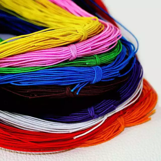 Beading Elastic Cord 1mm - 25m Stretchy Jewellery String - 10 Colours