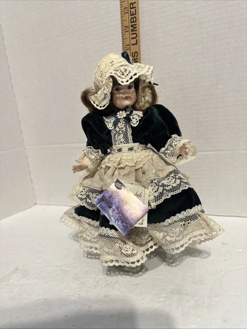 1495. LE BAMBOLE DI JAGO PORCELLANA BISCUIT D'EPOCA FATTE A MANO H