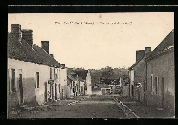 CPA Pouzy-Mesangy, Rue du Pont de Couritze