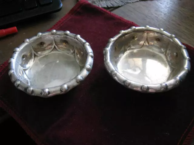 Pair of Sterling Master Open Salts DOMINICK & HAFF for BIGELOW KENNARD & Co. #34