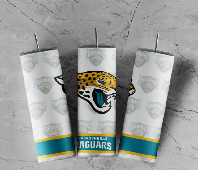 Jacksonville Jaguars 20 oz hot cold Tumbler Double Walled Game Day
