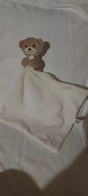 Doudou Peluche Ours Beige Mouchoir Blanc   - ALTHANS CLUB- neuf