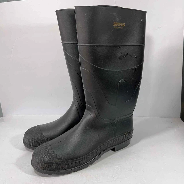 Servus men’s size 12 rubber muck boots tall USA made
