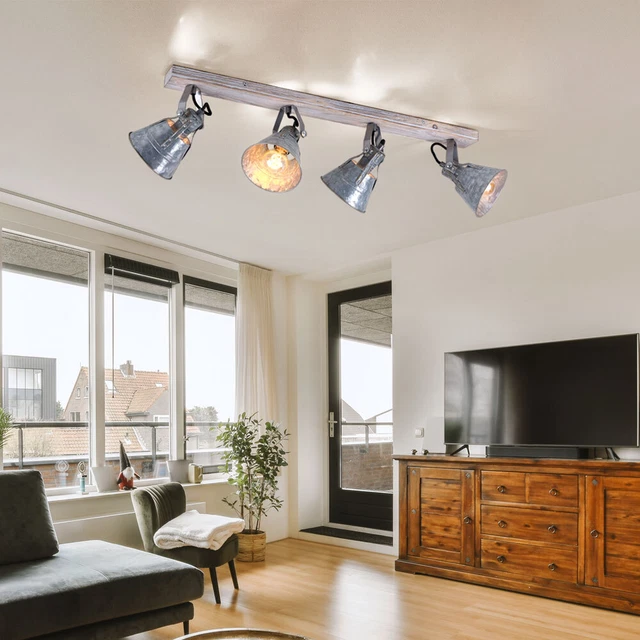 PLAFONNIER 4 BRANCHES DORÉ | Shop Luminaires