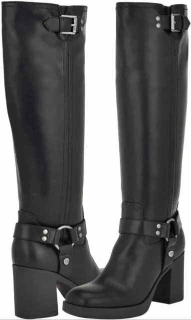 Nine West Women's Caba Knee High Boot Black US Size 10.5 Brand New With Box