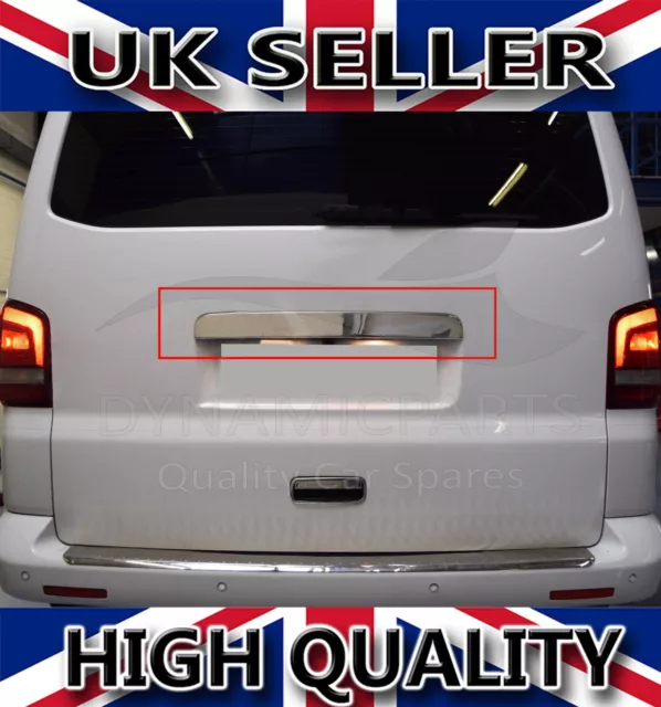 For Vw T5 Transporter Chrome Rear Grab Handle Cover Tailgate Door S.steel