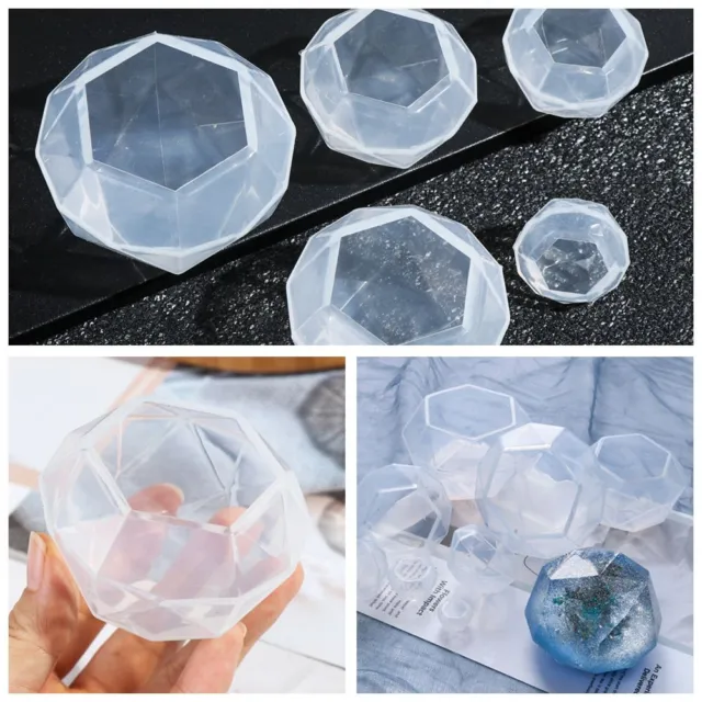 DIY Pendende Silikonform Diamond Resin Mould Epoxy Quarz Kristall