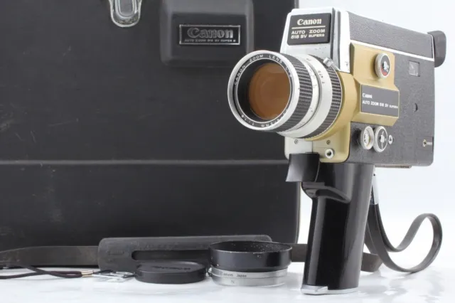[Near MINT- w/Case] Canon Auto Zoom 518 SV Super8 8mm Film Movie Camera JAPAN