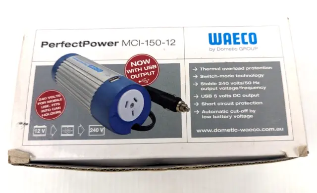 Waeco Dometic Perfect Power MCI-150-12 Inverter with USB Output