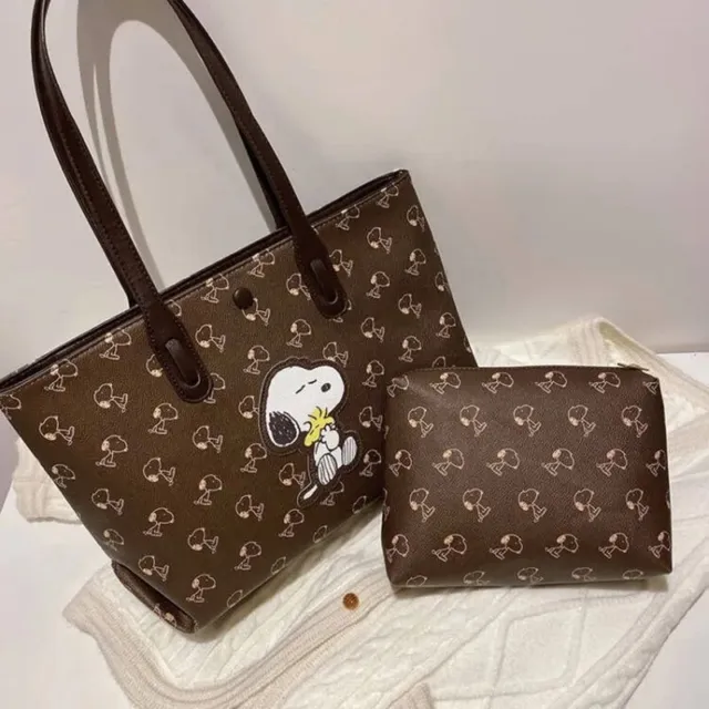 Cute shoulder bag female 2022 new fashion cartoon Snoopy handbag girl tote bag s