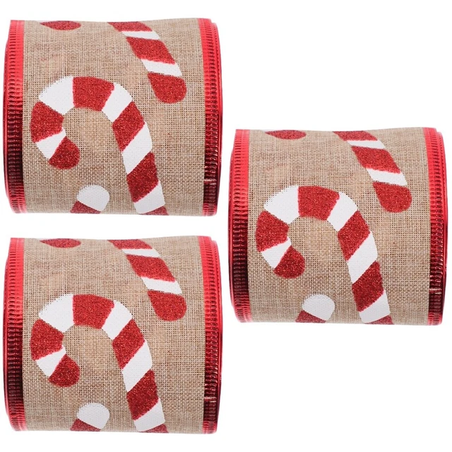 3 rollen von Weihnachten Geschenk Verpackung Band Weihnachten Kranz Band