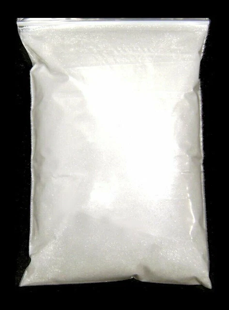 15oz / 444ml Bright White (Pearlish) .015" Metal Flake, Metallic Paint Additive