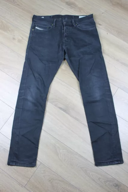 Diesel Black TEPPHAR Jeans Slim Carrot Wash 0886Z Stretch Size 30/30