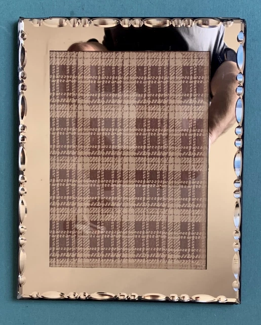 Cadre photo français en verre miroité, vers 1940