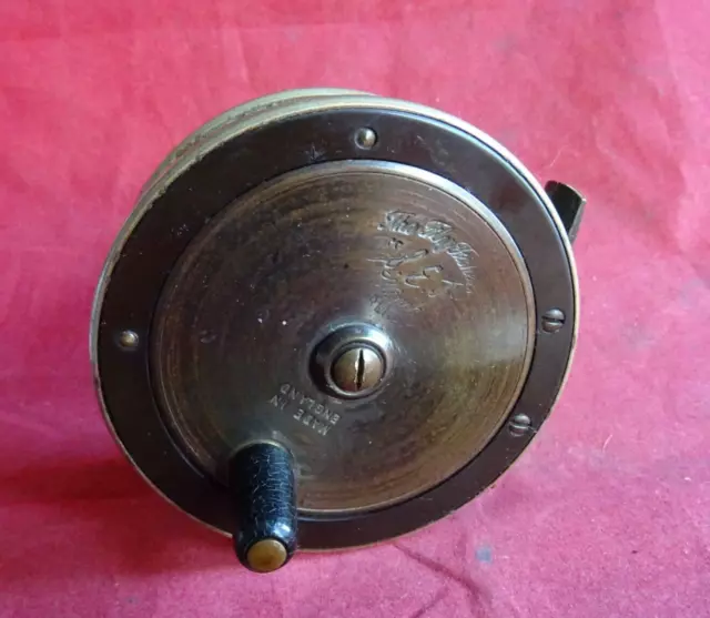 A NICE VINTAGE 3 1/4 Sej The Fly Fishers Winch Trout Fishing Reel
