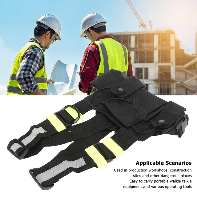 Radio Harness Bag Fluorescent Green Chest Bag For 2 Way Radio GBD