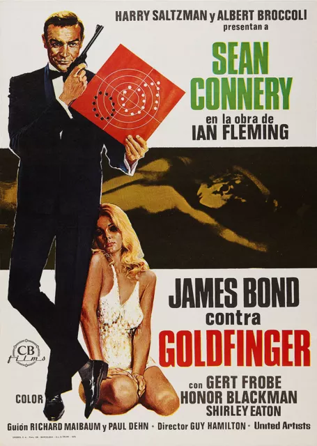 James Bond 007 Goldfinger Sean Connery Foreign Film Poster Print Picture A3 A4 2