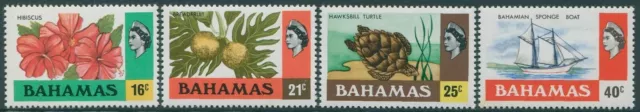 Bahamas 1976 SG466-469 Flowers Fruit Ship QEII MNH