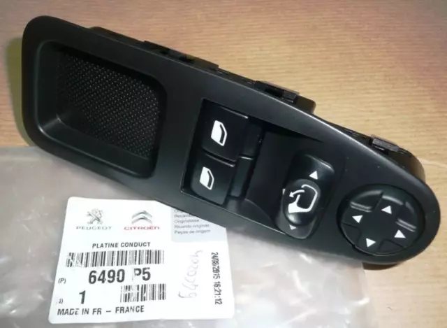 Original Bouton Commande De Lève Vitre Pour Peugeot Expert Iii Psa 6490.P5 Neu