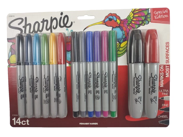 Sharpie Markers 14 Pc. SP Edition Ultra Fine/Fine/Chisel Stocking Stuffer Gift