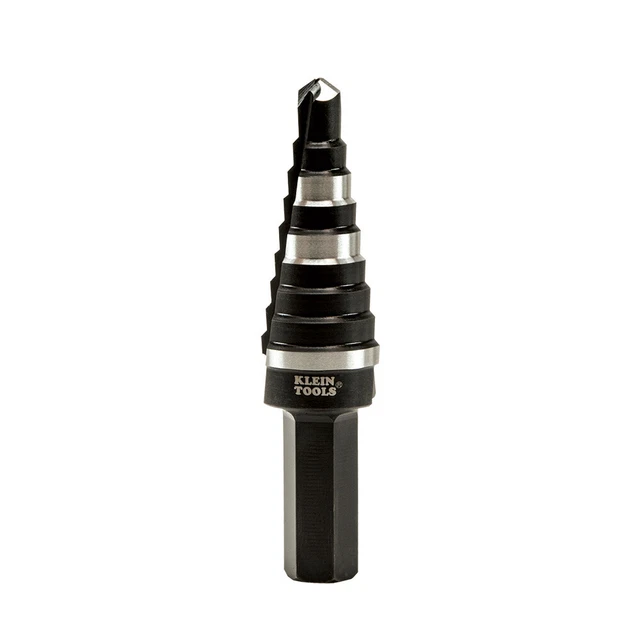 Klein Tools KTSB03 Step Drill Bit Double Fluted #3, 1/4 to 3/4-Inch 3