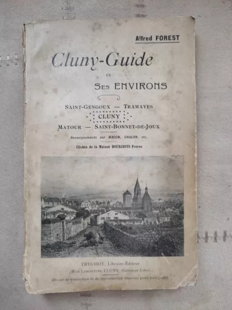 Saone Et Loire,Rare ," Cluny-Guide ",Forest,Tramayes,Matour,St Gengoux,St Bonnet