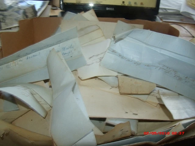 HUGE COL OF SIGNED DOCS/RECEIPTS.1840-1851.CORNWALLS BR CT ETc. Now  $500 off