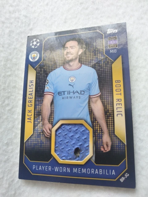 TOPPS MATCH ATTAX Jack Grealish Boot Relic Manchester City