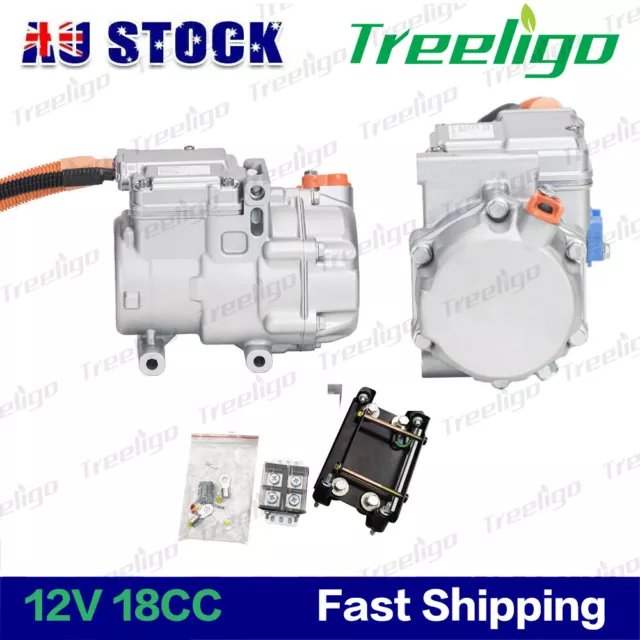 Universal 18CC 12V DC Fully Electric Air Conditioning Compressor RPM / 3 Speeds