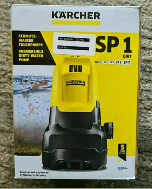KARCHER SUBMERSIBLE WATER Pump SP1 dirt Brand New Boxed £100.00 - PicClick  UK