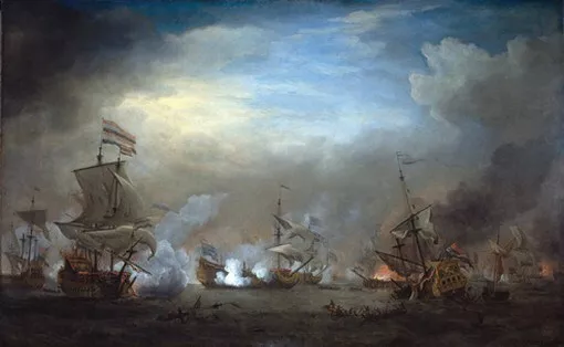 SAILING SHIP POSTER 1673 The Battle of Texel RARE NEW-2