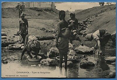 CPA MAROC: CASABLANCA - Types de Sénégalaises / 1916