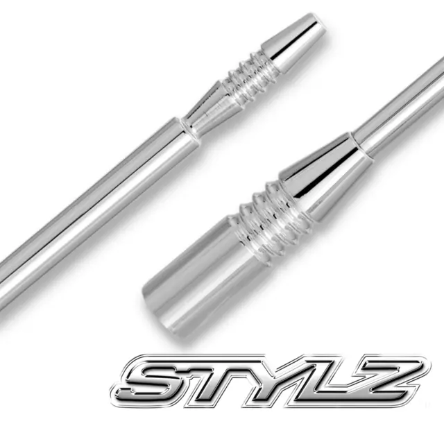 STYLZ 12" Chrome Billet Antenna - Fits 1997-2023 Ford F150 F250 F350 Truck