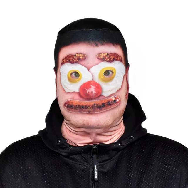 SCARY HALLOWEEN FACE Mask Meatball Face 3D Effect Grim Reaper Fancy Dress  FS184 £10.99 - PicClick UK