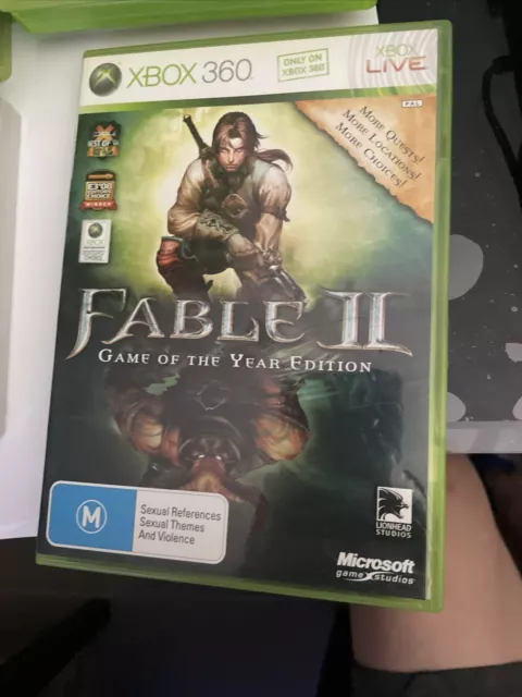 FABLE II - Game of the Year Edition - Microsoft Xbox 360 Games PAL AUS  $8.99 - PicClick AU