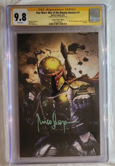 STAR WARS: War of the Bounty Hunters #1- CGC SS 9.8 Mico Suayan Virgin - Signed