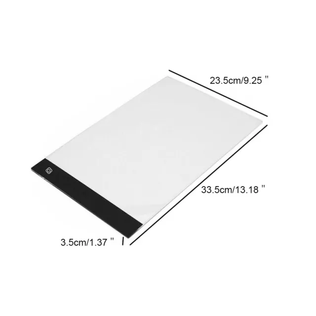 A4 Adjustable Light LED LightBox Tracing Drawing Board Portable Art Design Pad 3