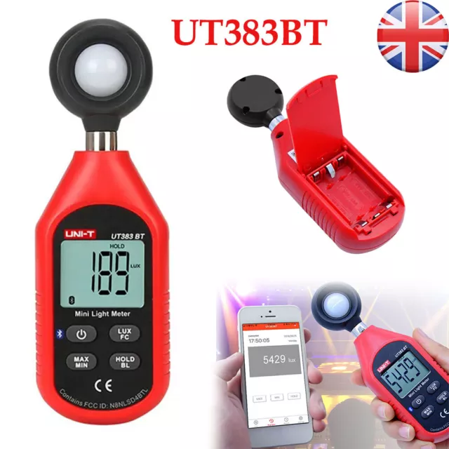 Digital Luxmeter Mini Light Meter Handheld Illuminometer Photometer Tools UK