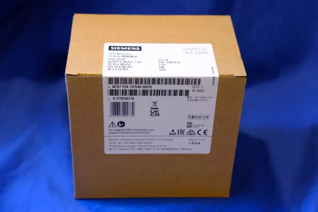 Siemens Simatic CPU 1214C 6ES7214-1HG40-0XB0 NEUVE (NIB)