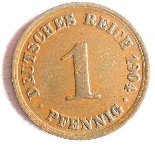 1904 GERMAN EMPIRE PFENNIG - Excellent Vintage Coin - german BIN #7